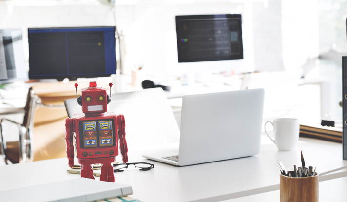 Office Workplace With Computer Pc