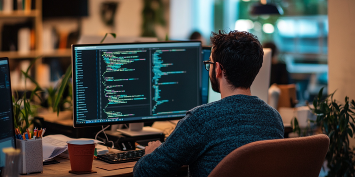 Wearenumble 98540 A Man At A Desk Programming The Picture Is Re 6A15bf02 E826 4582 8A87 De79d4f71a58